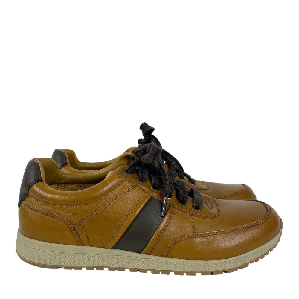 Bass Devin Leather Sneaker Lace Up Brown Sz. 8 M